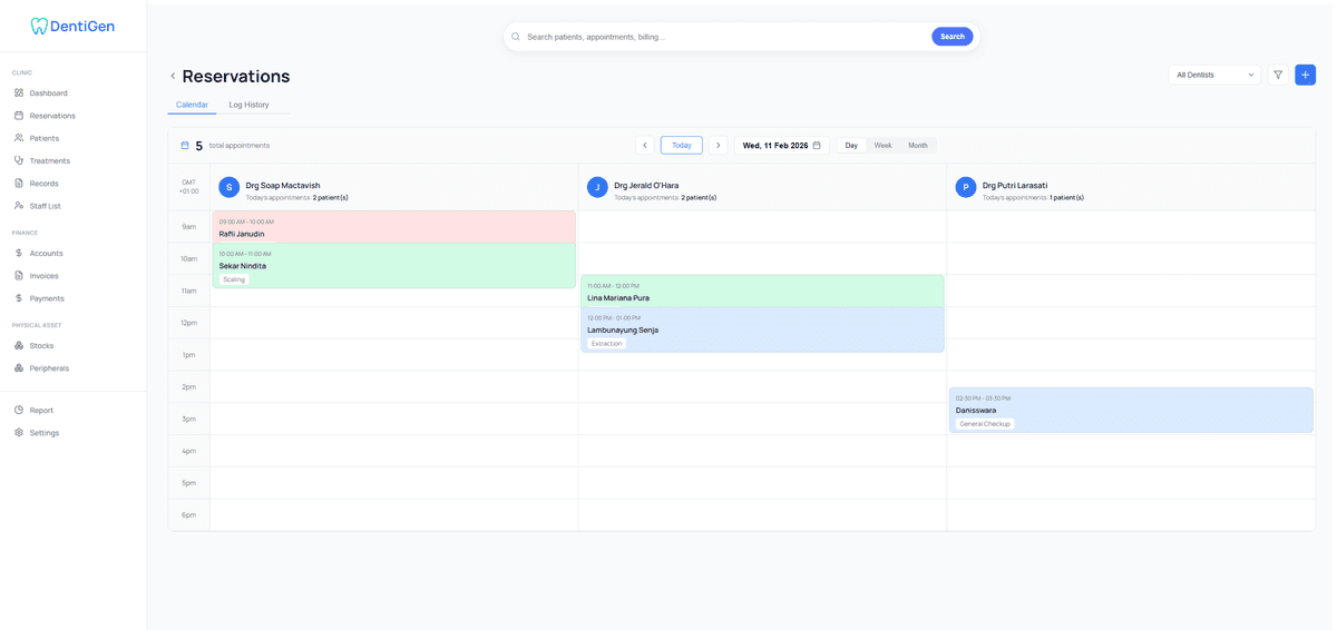 DentiGen dashboard preview center